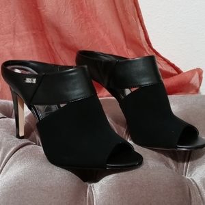 Calvin Klein Peep Toe Slides